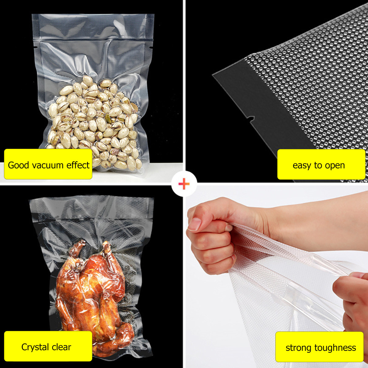 100Pcs Transparent Dot Texture - огляд і ціна Food Storage And