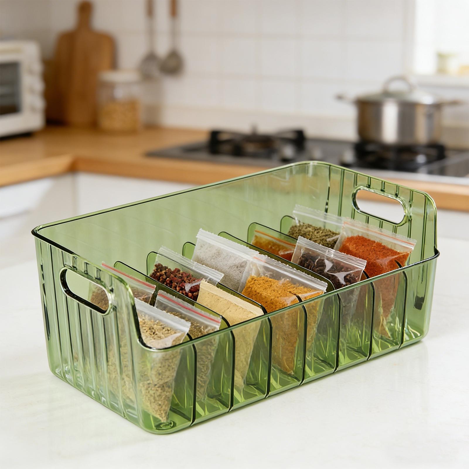 Spices Rack Transparent Divide - огляд і ціна Food Storage Rack For Kitchen