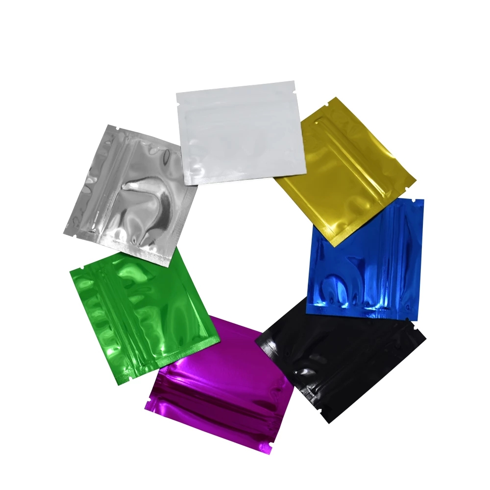 100Pcs Colorful Glossy Aluminu - огляд і ціна Food Storage Ziploc Bags