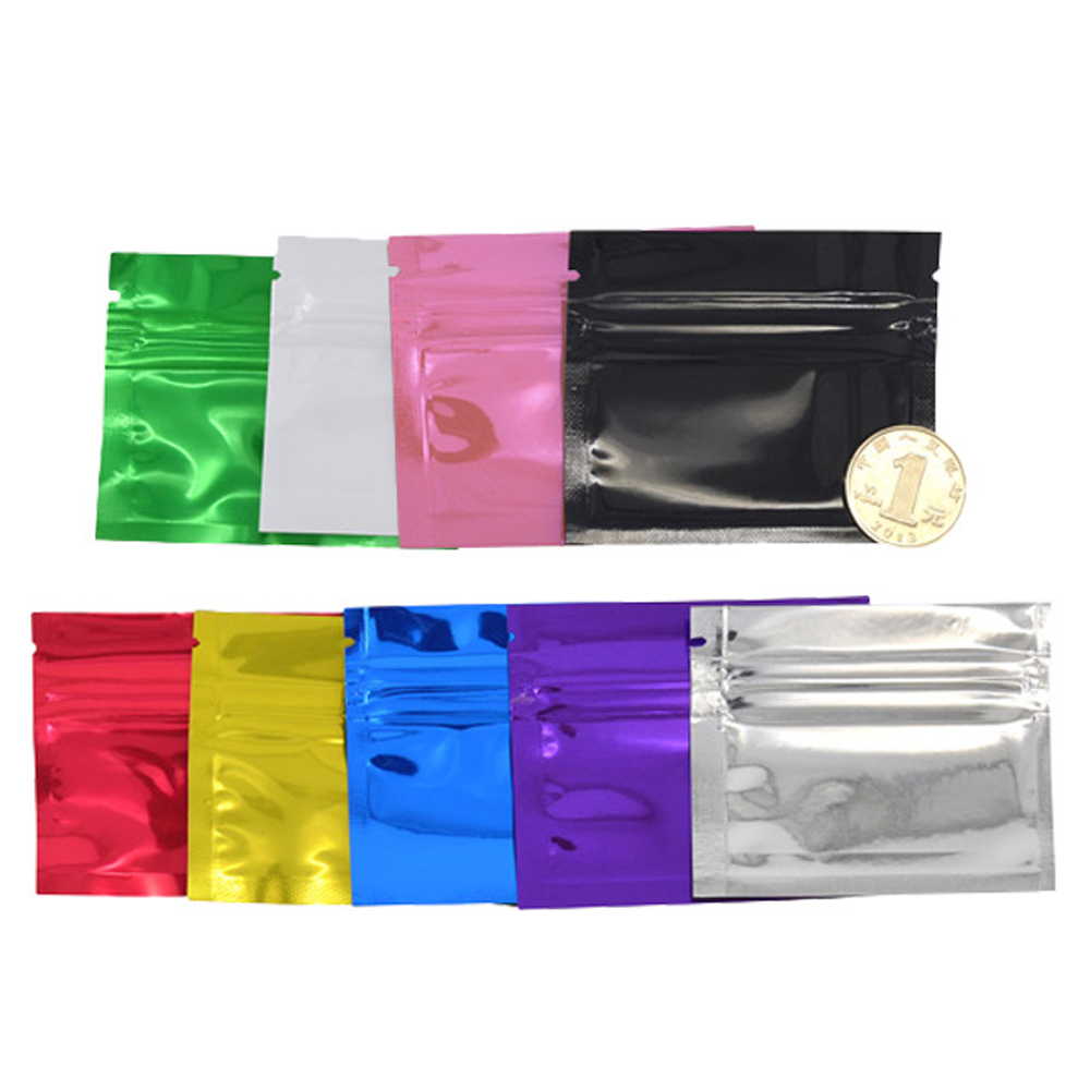 100Pcs Colorful Glossy Aluminu - огляд і ціна Food Storage Ziploc Bags