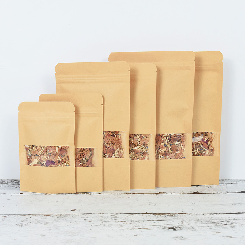 20/50pcs Kraft Paper Zip Lock  - огляд і ціна Food Storage Ziploc Bags