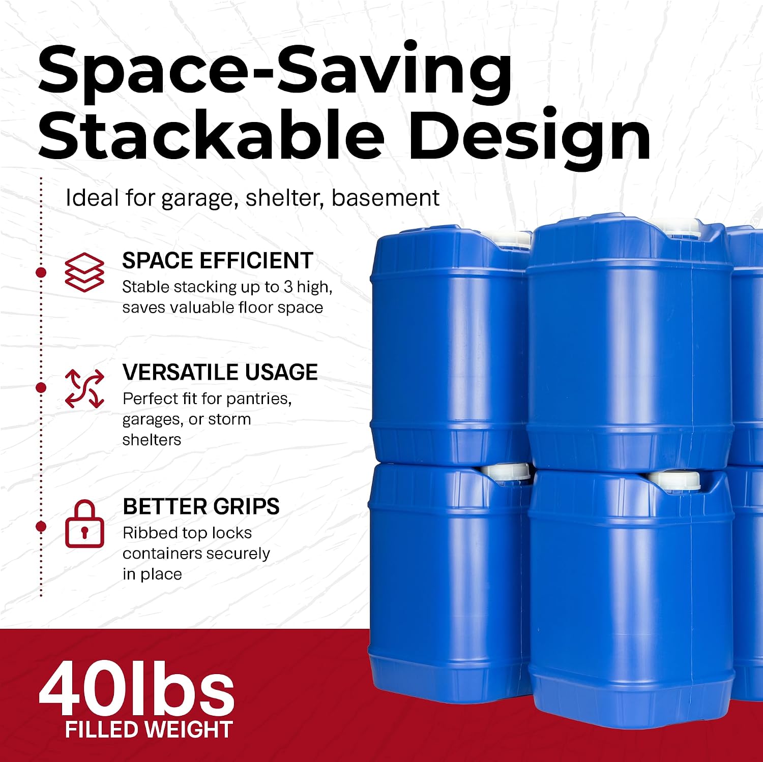 Stackable Emergency Water Stor - огляд і ціна Food Storage Emergency
