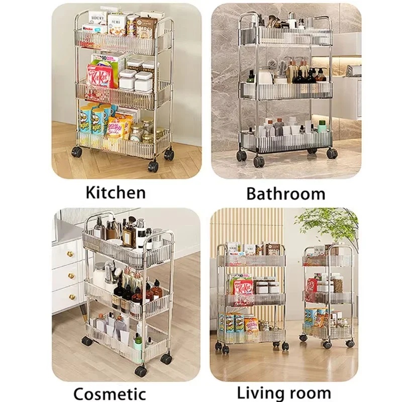 Multi-layer Rolling Cart with  - огляд і ціна Food Storage Rack For Kitchen