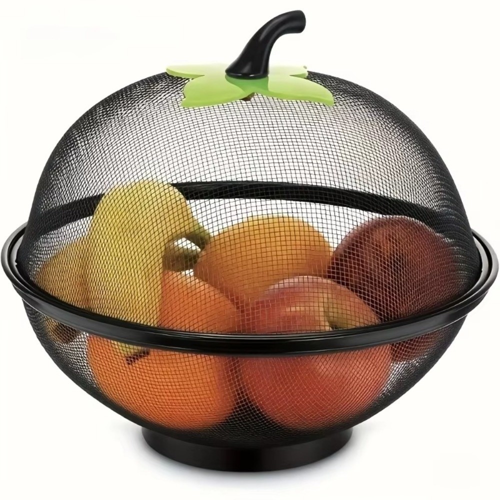 with Mesh Cover Metal Fruit Ba - огляд і ціна Food Storage Rack For Kitchen
