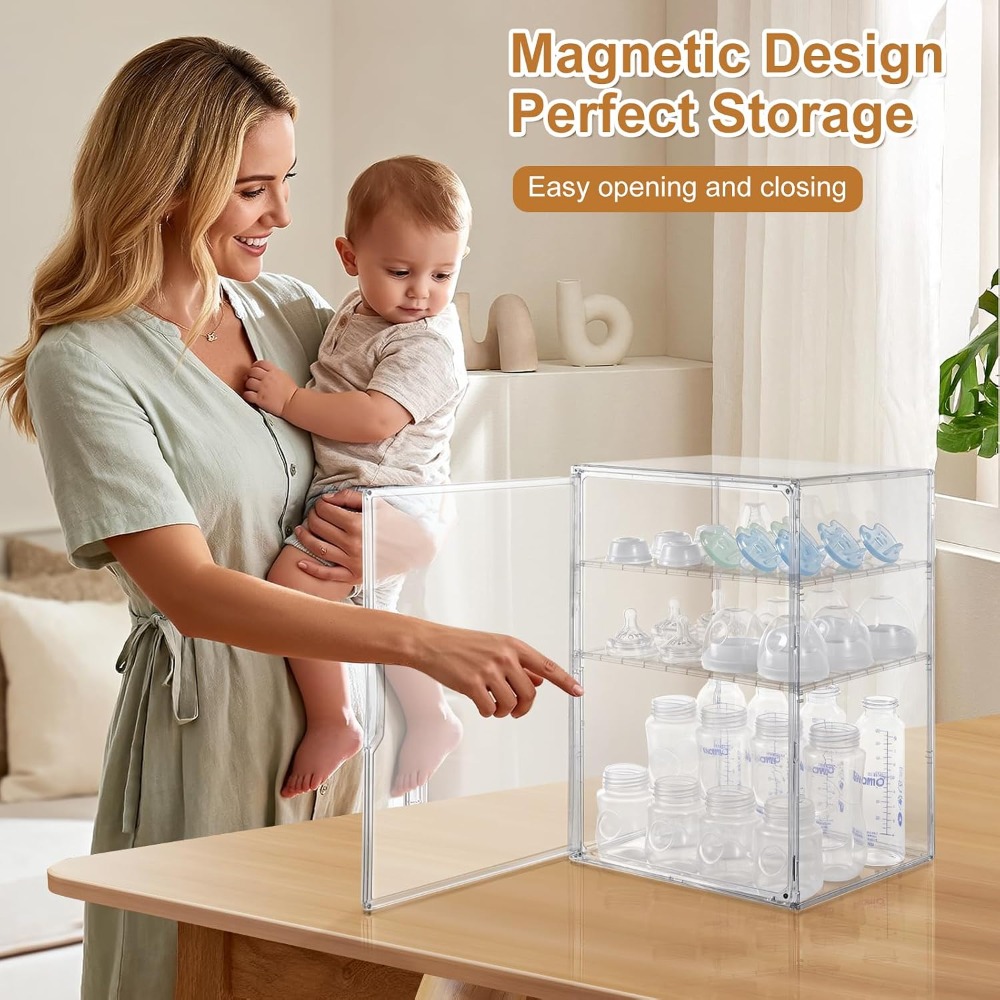 3-Tier Clear Acrylic Baby Bott - огляд і ціна Food Storage Moms