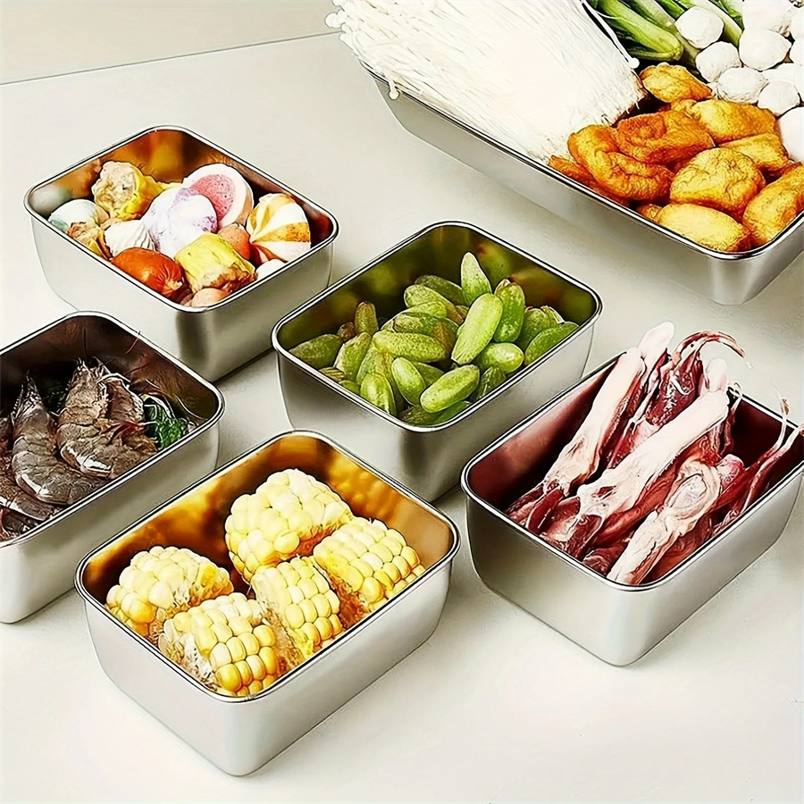 1/3/5pcs Stainless Steel Food  - огляд і ціна Food Storage Bins