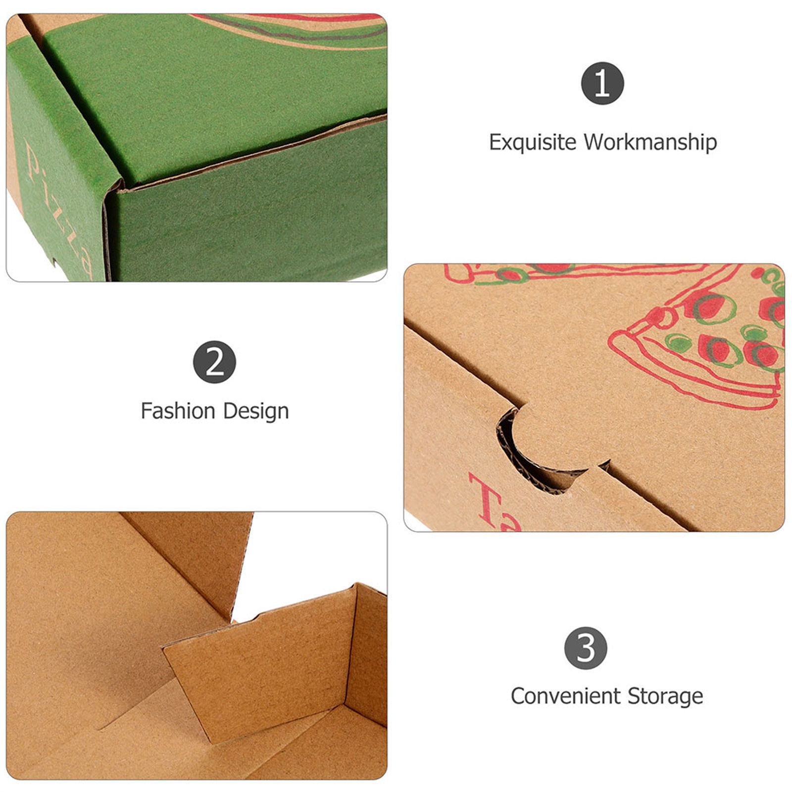 10Pcs Pizza Wrapping Case Pape - огляд і ціна Food Storage Box