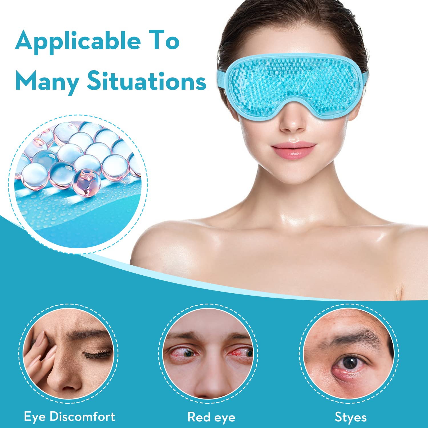 Cooling Eye Mask Gel Eye Mask  - огляд і ціна Cold Pack Ice Gel