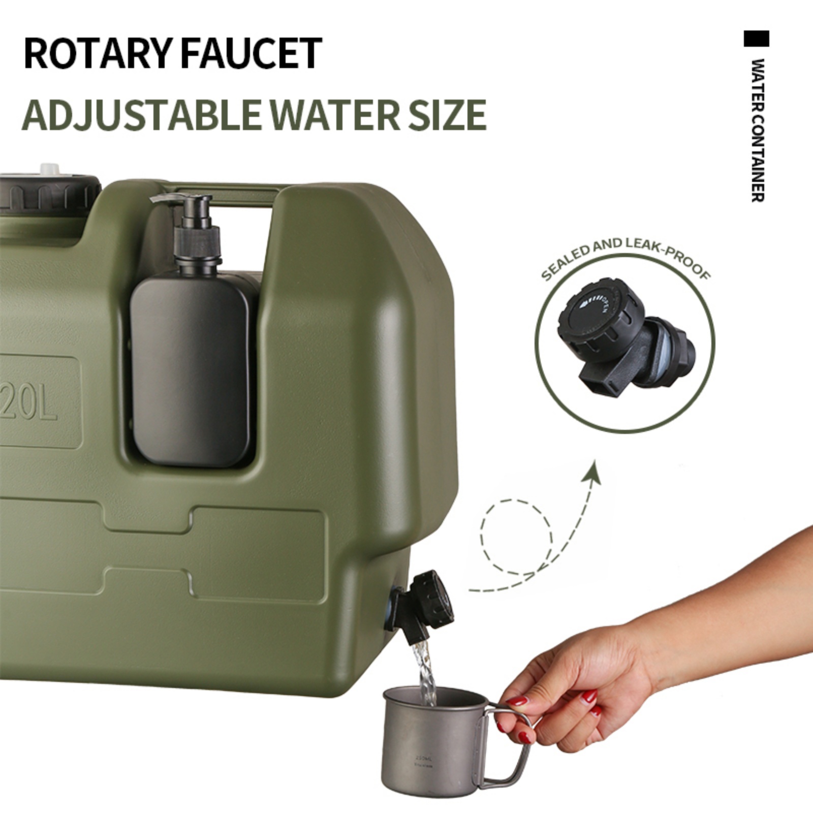 20L Camping Water Container wi - огляд і ціна Food Storage Emergency